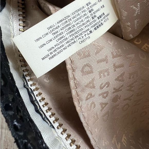 Kate Spade New York White Black Polka Dot Bow Small Hand Bag Purse - Picture 6 of 8